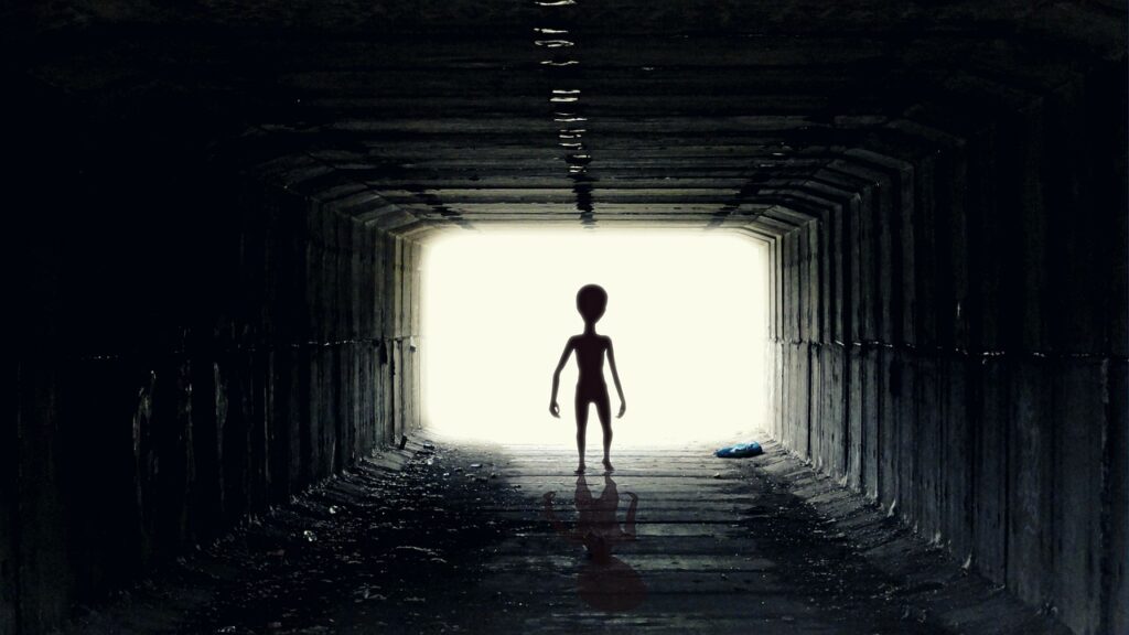 ufo, alien, guy, pozaziemianin, ufoludek, tunnel, light, stranger, alien civilization, newcomer, antennae, martian, strange, unfamiliar, outlandish, foreign, ufo, ufo, alien, alien, alien, alien, alien