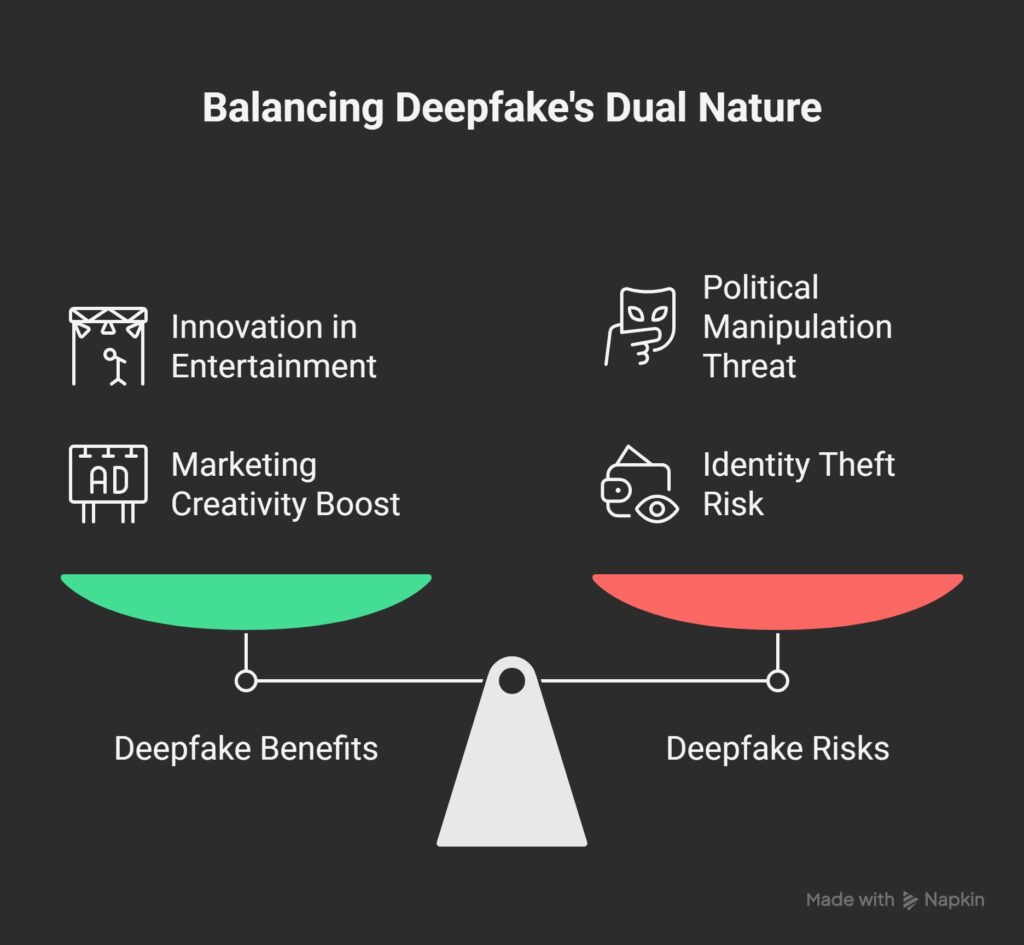 Deepfake dual nature